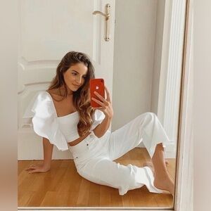 ZARA Blogger Favorite contrasting ribbed top